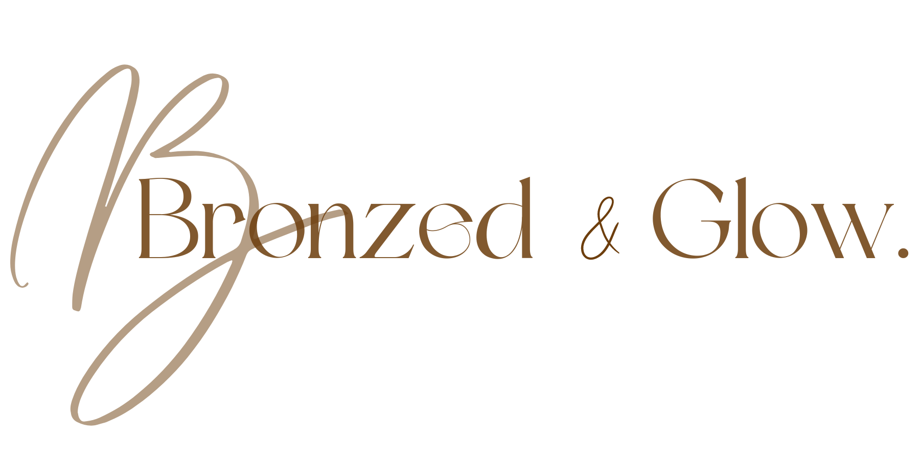 Bronzed & Glow. logo